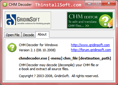 CHM Decoder Portable