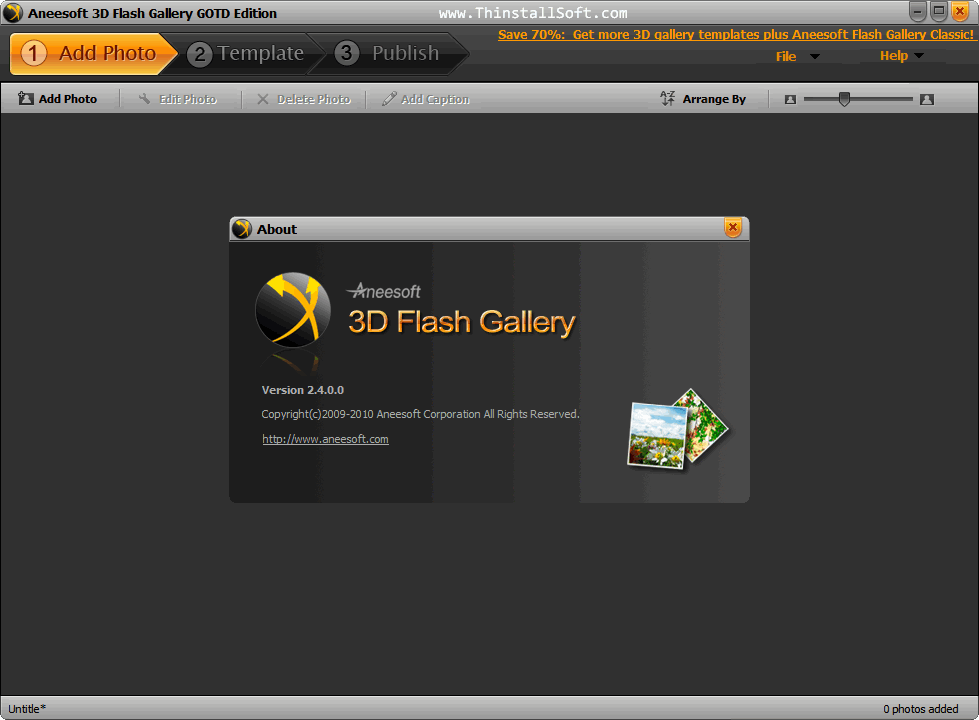 Aneesoft 3D Flash Gallery Portable