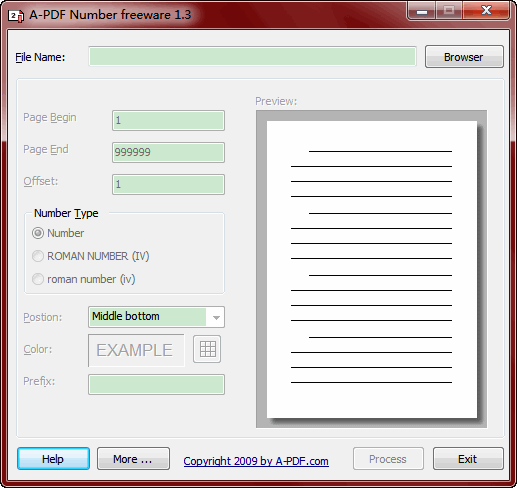 A-PDF Number Portable