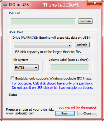 ISO to USB Portable